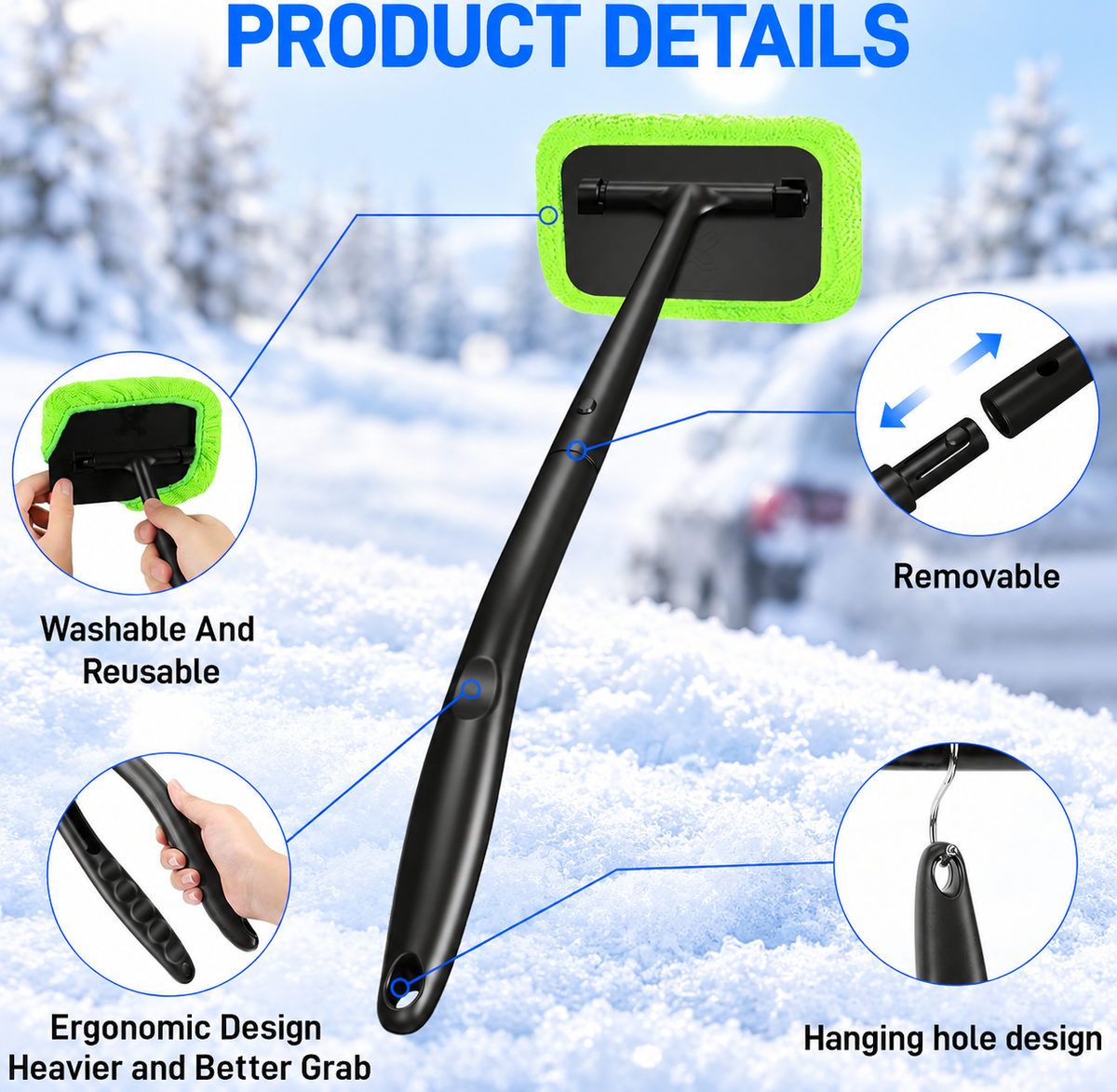 Interior Windshield Cleaning Tool