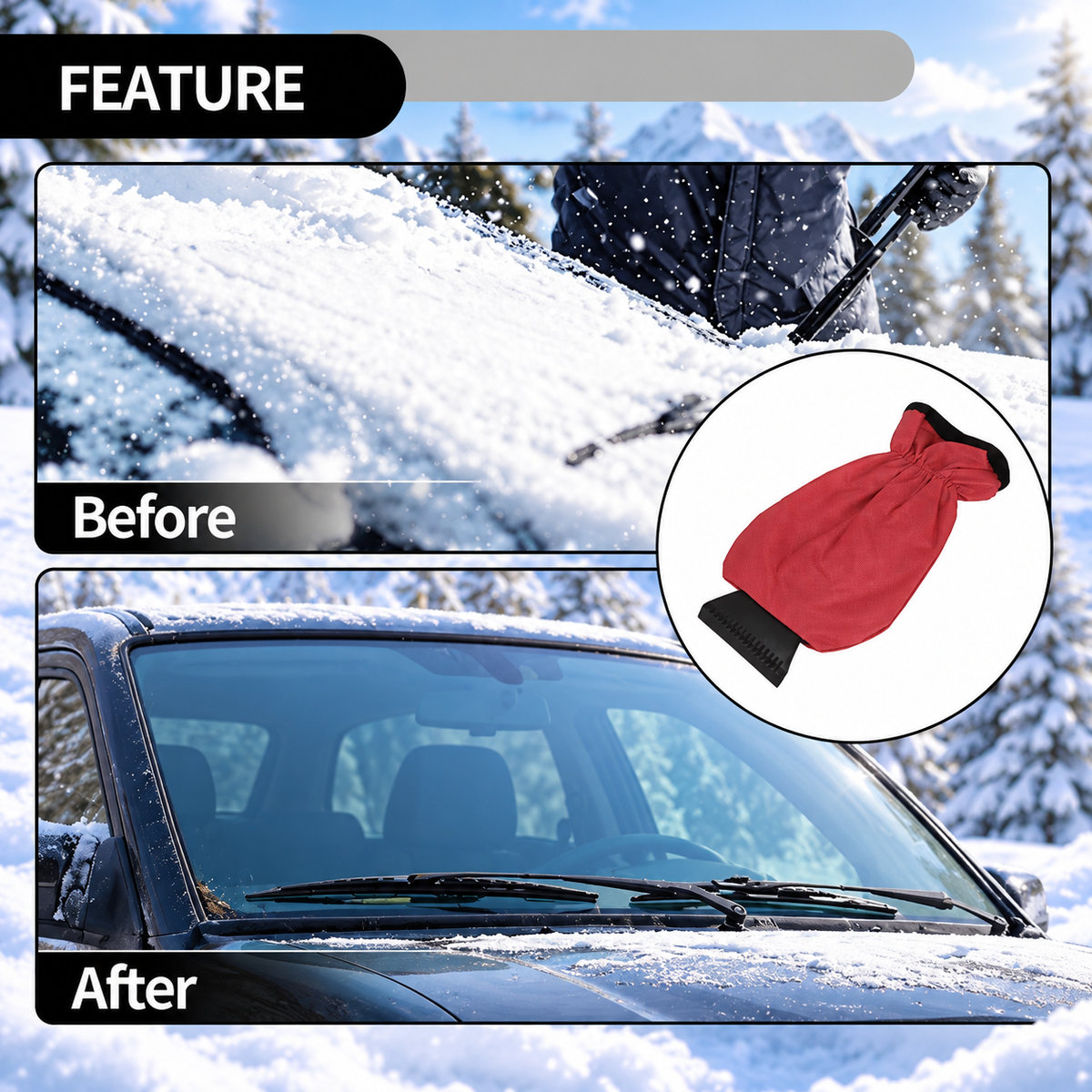 Insulated Ice Scraper Glove